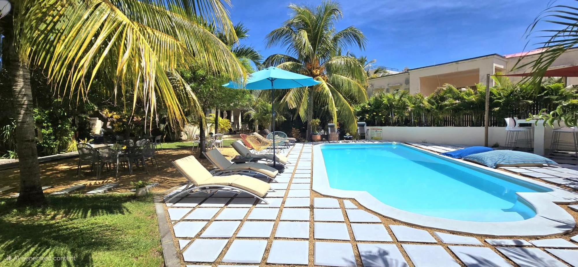 Lakaz Del Sol - Modern And Elegant With Luxurious Garden, Pool And Barbecue Area - Tourism Permit Certified Appartement *